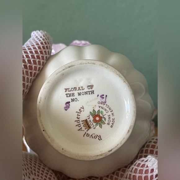 Royal Adderley England Floral Bone China Mini Flower Porcelain Bouquet 4” - Picture 10 of 13